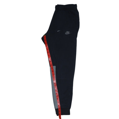 Nike Mens Black Jogger Trousers S Regular Fleece Tapered Fit