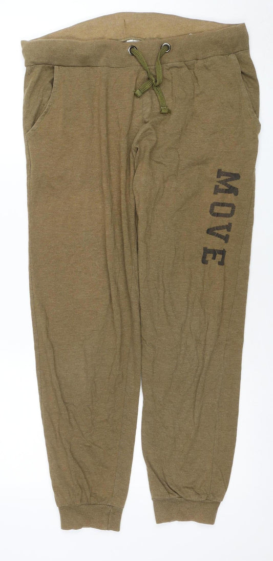 Team Spirit Women’s Beige Jogger Sweatpants XL Comfortable Fit