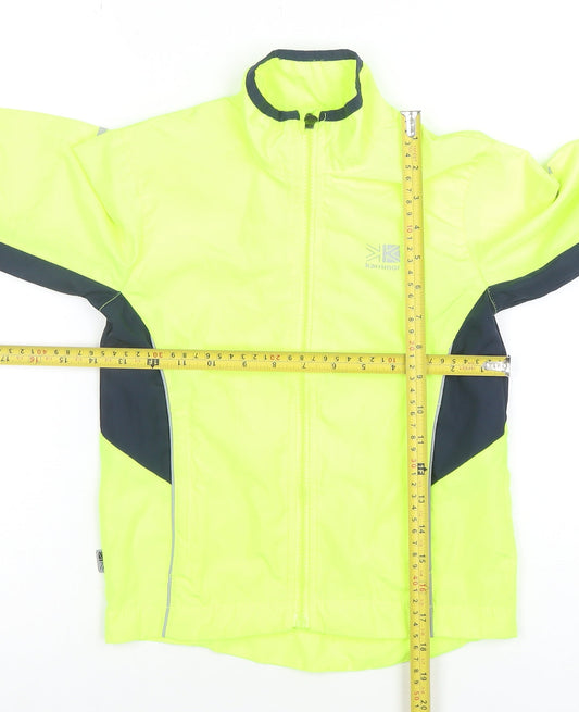 Karrimor Boys Yellow Reflective Running Jacket 7-8 Years Lightweight Windproof
