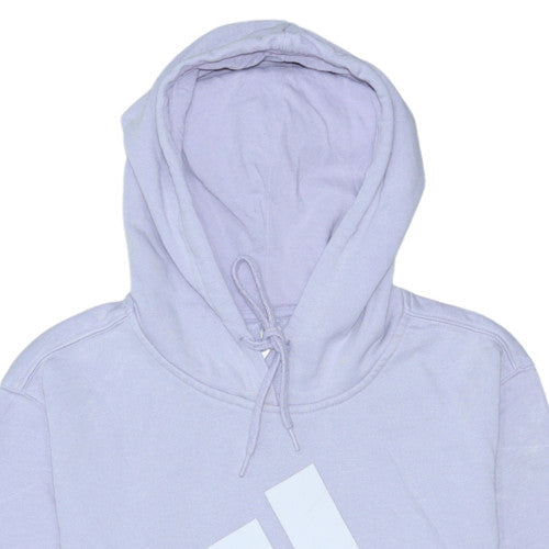 Additional view of Adidas Women’s Lilac Pullover Hoodie, size S, Hooded Logo Casual Sweatshirt