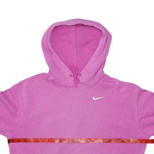 Nike Womens Pink Pullover Hoodie XS Cotton Blend Casual Sweatshirt