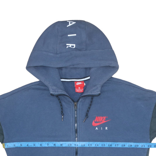 Nike Air Men's Blue Full Zip Hoodie Size M Fleece Sportswear