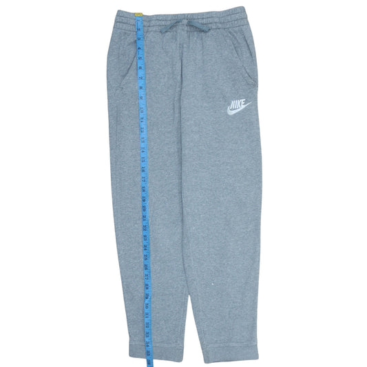 Nike Boys Grey Jogger Sweatpants L Size Elastic Waist Cotton Blend