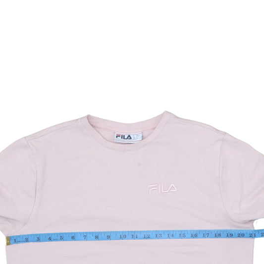 FILA Mens Pink Crew Neck Long Sleeve Pullover Sweatshirt Size S