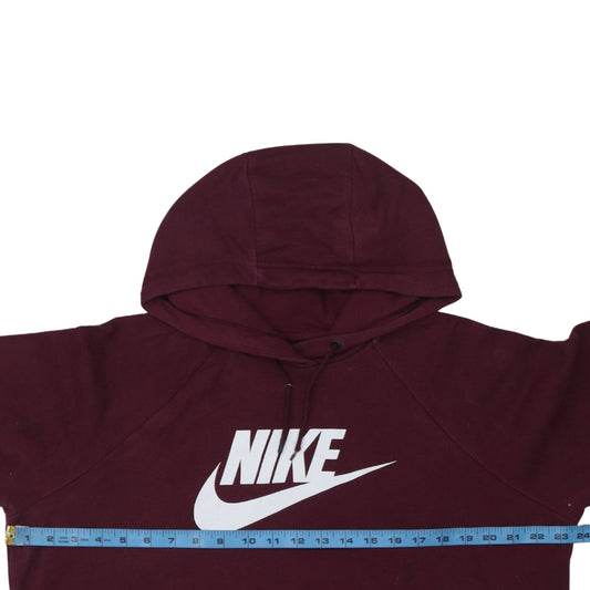 Nike Men's Red Hoodie Pullover Large Logo Sportswear Fleece