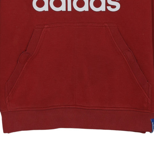 Additional view of Adidas men’s red pullover hoodie m classic logo sportswear