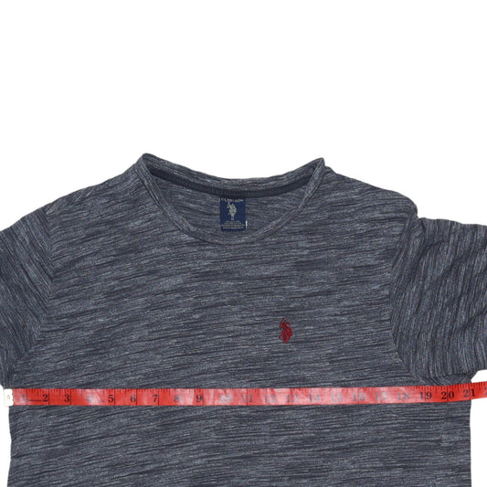 U.S. Polo Assn. Men's Grey Short Sleeve Crew Neck Cotton Blend T-Shirt M