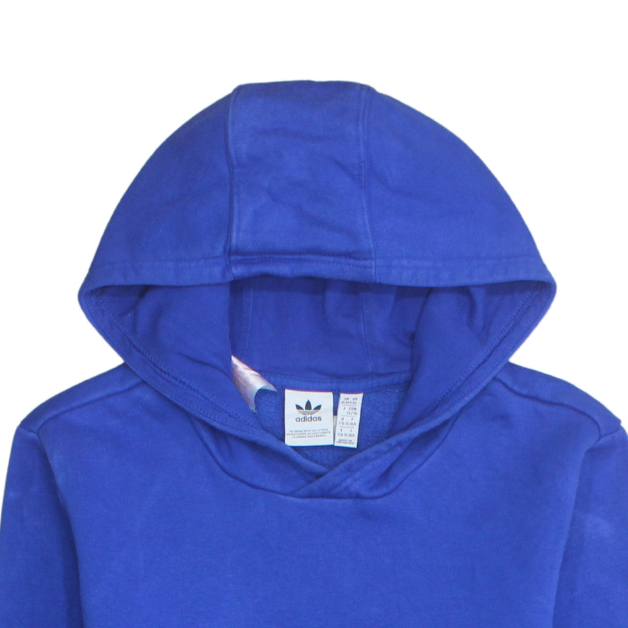 Additional view of Adidas boys’ blue pullover hoodie 15-16 years colourblock logo sweatshirt