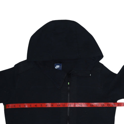 Nike Men's Black Full Zip Hoodie Size M Cotton Blend