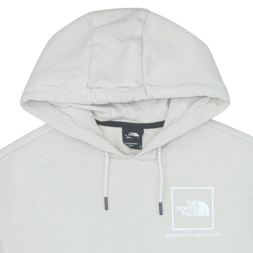 The North Face Womens Beige Pullover Hoodie Medium Fleece Lined Casual