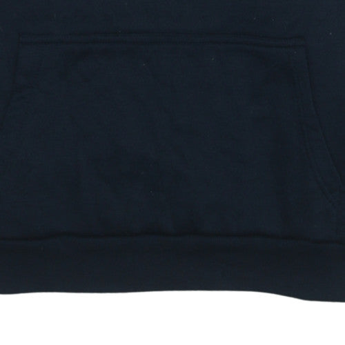 Lee Cooper Men's Black XL Pullover Hoodie with Logo & Kangaroo Pocket