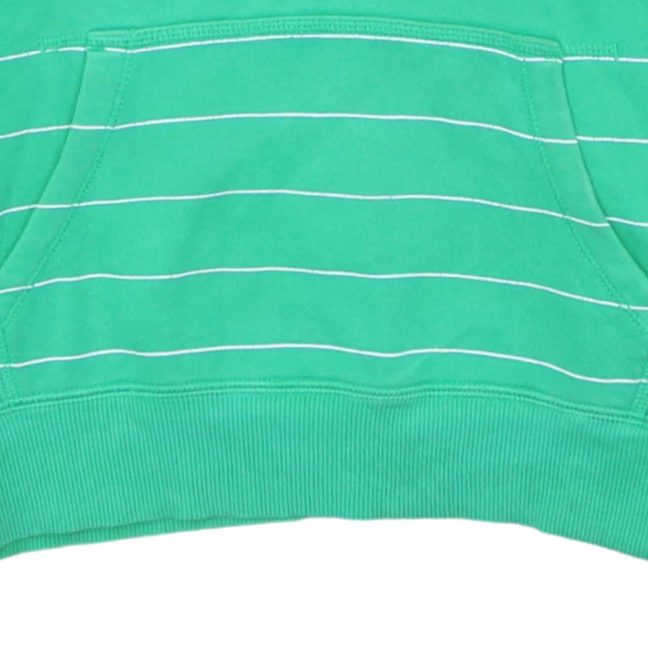 Nike Boys Green Striped Pullover Hoodie L 14 Years Hooded Sweatshirt