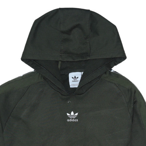 Adidas Mens Green Pullover Hoodie Size M Regular Fit Sportswear