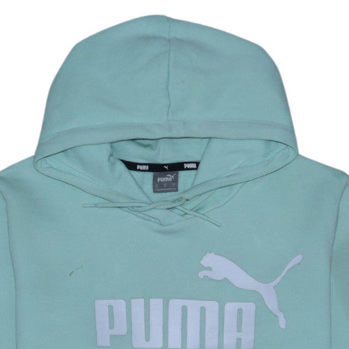 Puma Womens Blue XL Pullover Hoodie Sweatshirt Casual Athletic