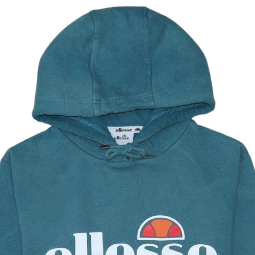 Additional view of Ellesse women’s teal hoodie uk 8 pullover cotton blend sport style