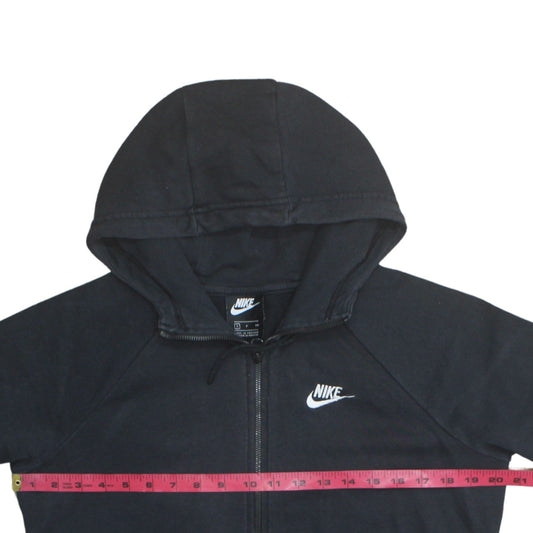 Nike Men's Black Full Zip Hoodie Size S Regular Fit Fleece
