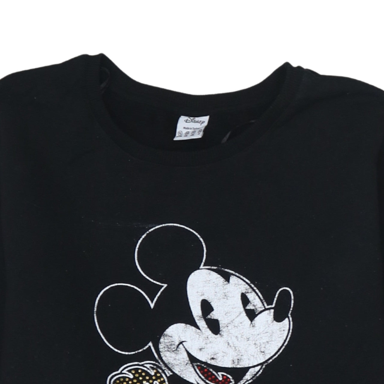 Disney Womens Black Size 16 Mickey Mouse Pullover Sweatshirt