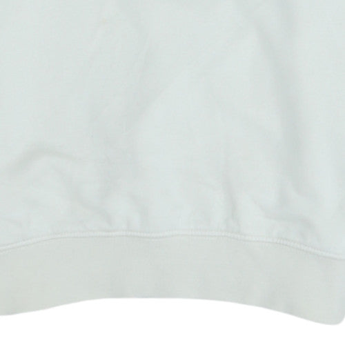 Champion Men's White Small Pullover Sweatshirt Logo Crew Neck
