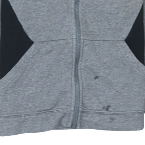 Additional view of Nike boys’ grey full zip fleece hoodie xl 158-170cm sports casual