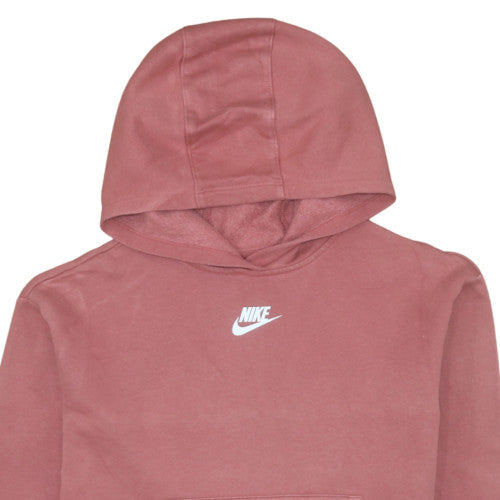 Additional view of Nike girls’ pink pullover fleece hoodie l hooded sweatshirt