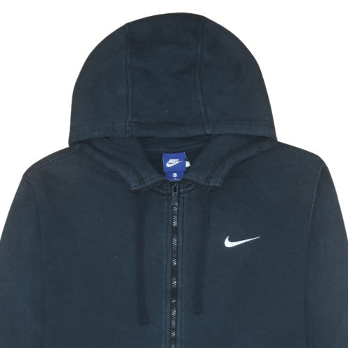 Nike Men's Black XL Full Zip Hoodie with Logo Fleece Sweatshirt