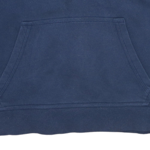 Additional view of Nike boys’ blue pullover hoodie xl 13-15 years cotton fleece sweatshirt