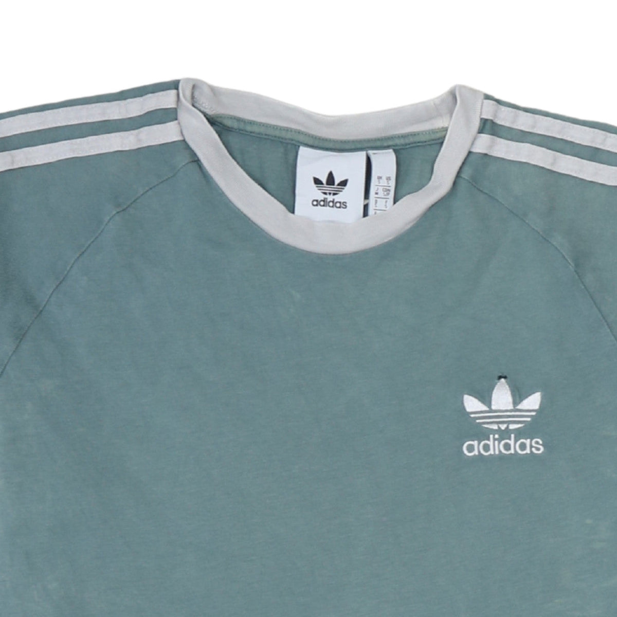 Additional view of Adidas Men's Green Crew Neck Short Sleeve T-Shirt, size S