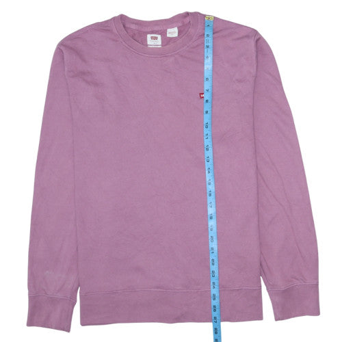 Levi's Men's Purple Crew Neck Sweatshirt Size L Cotton Standard Fit
