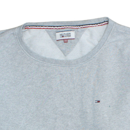 Tommy Hilfiger Denim Men's Grey XXL Crew Neck Pullover Sweatshirt