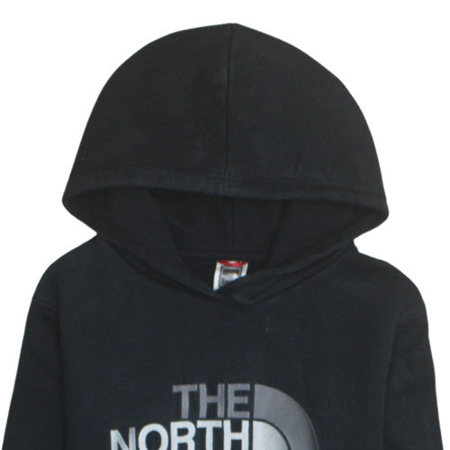 Additional view of The North Face boys’ black xl pullover hoodie 100% cotton fleece sweatshirt