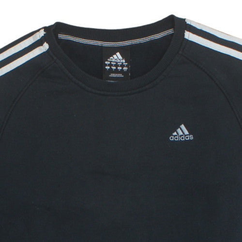 Additional view of adidas Men's Black Small Crew Neck Pullover Sweatshirt