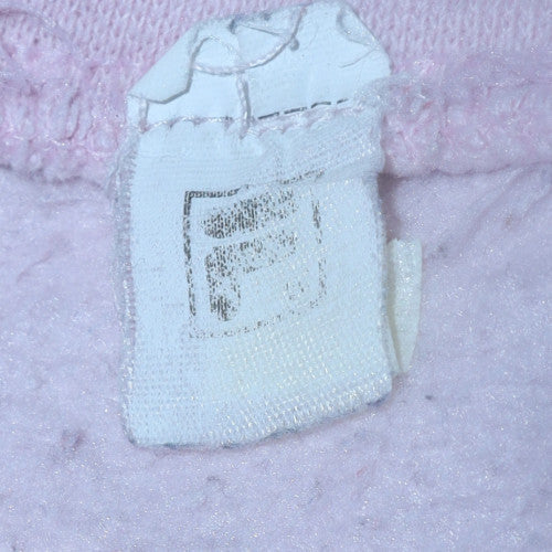 Additional view of Fila women’s pink pullover hoodie sweatshirt, size S, logo print