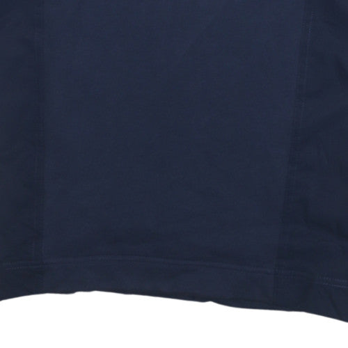 Additional view of Adidas women’s navy blue long sleeve pullover sweatshirt, size UK 14