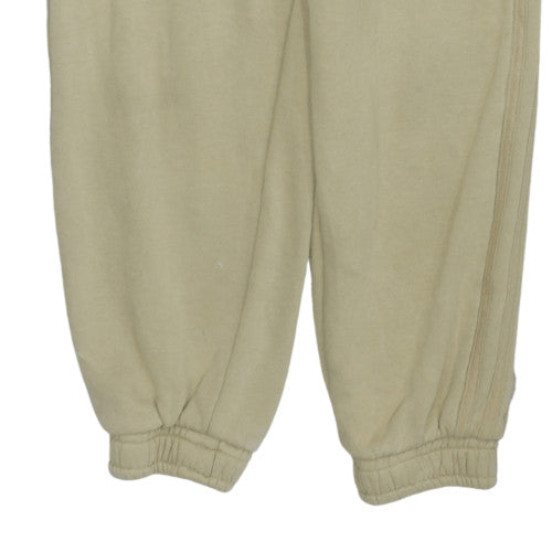 Additional view of Adidas women’s beige jogger sweatpants, size UK 12, fleece elastic waist