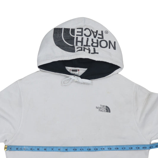 The North Face Men's White Pullover Hoodie M Logo Cotton Outdoor