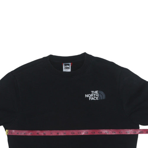 The North Face Men Black Pullover Sweatshirt Size S Fleece Crew Neck