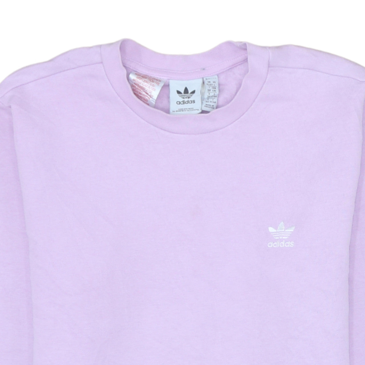 Adidas Girls Purple Crew Neck Long Sleeve Sweatshirt 13-14 Years