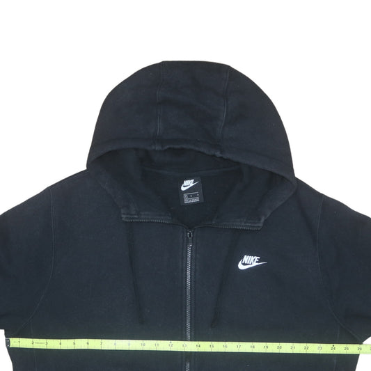 Nike Men's Black Full Zip Hoodie Fleece Sweatshirt Size L