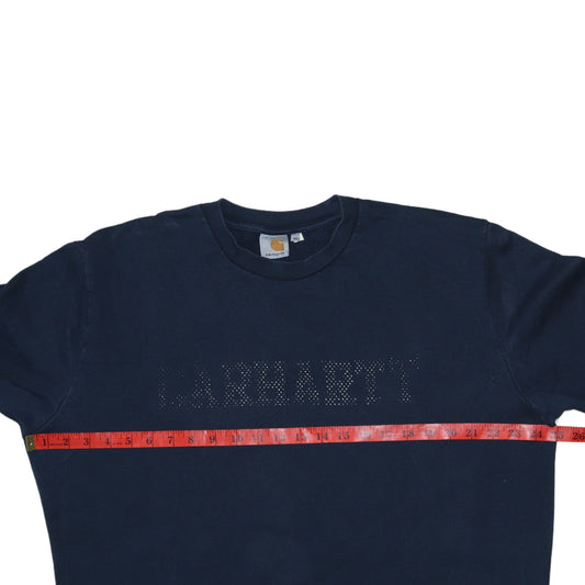 Carhartt Men Blue XL Pullover Sweatshirt Crew Neck Cotton