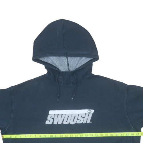 Nike Men's Blue Pullover Hoodie M Logo Graphic Fleece Sweatshirt