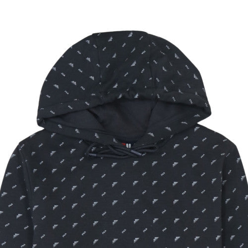 Additional view of Fila Men's Black XS Pullover Hoodie with Logo Print