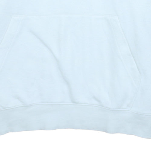 Nike Men's White Pullover Hoodie M Logo Sports Fleece
