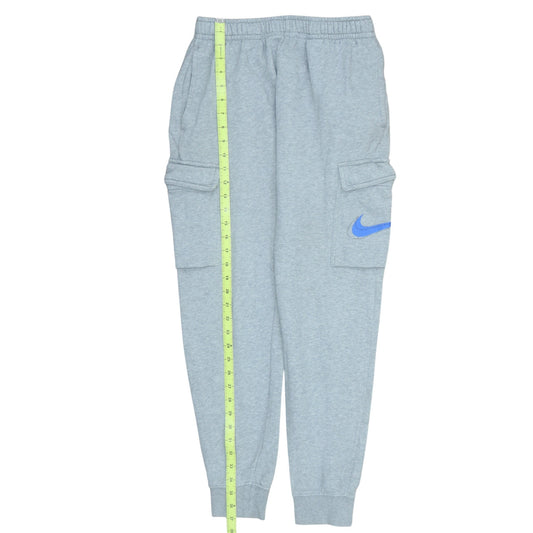 Nike Men Grey Cargo Sweatpants Small Regular Fit Cotton Blend