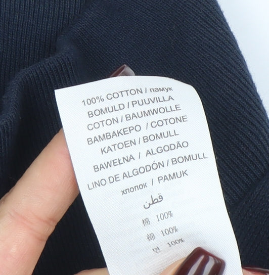 Ben Sherman Men's Blue Full Zip Cotton Sweatshirt Size M