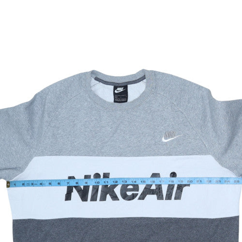 Nike Mens Grey Long Sleeve Crew Neck Pullover Sweatshirt L