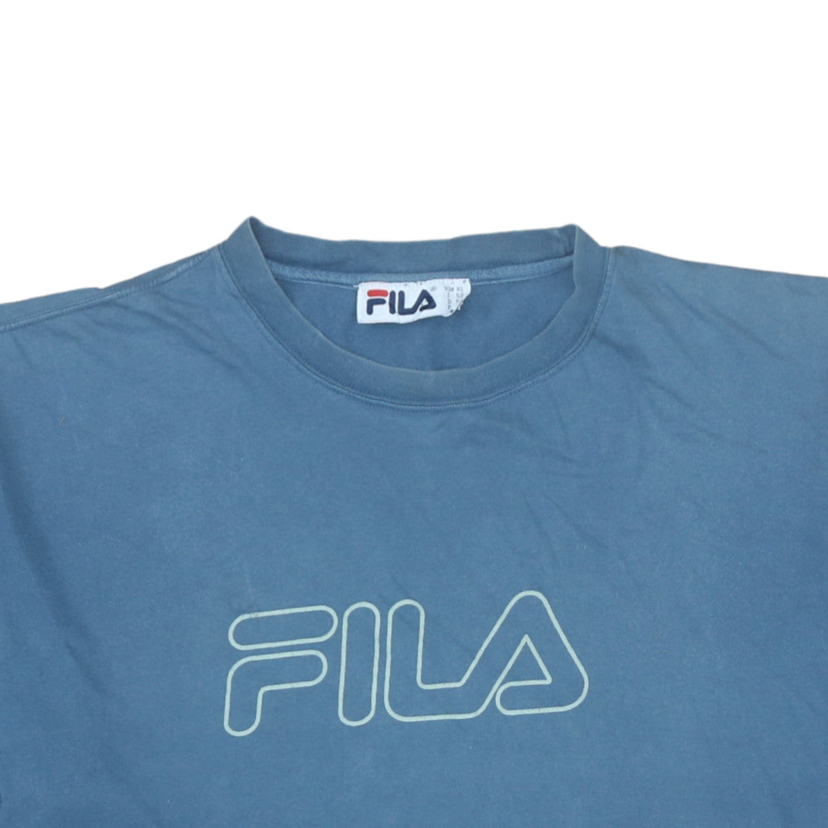 Additional view of Fila Men’s Blue XL Retro Graphic Logo Short Sleeve Cotton T-Shirt