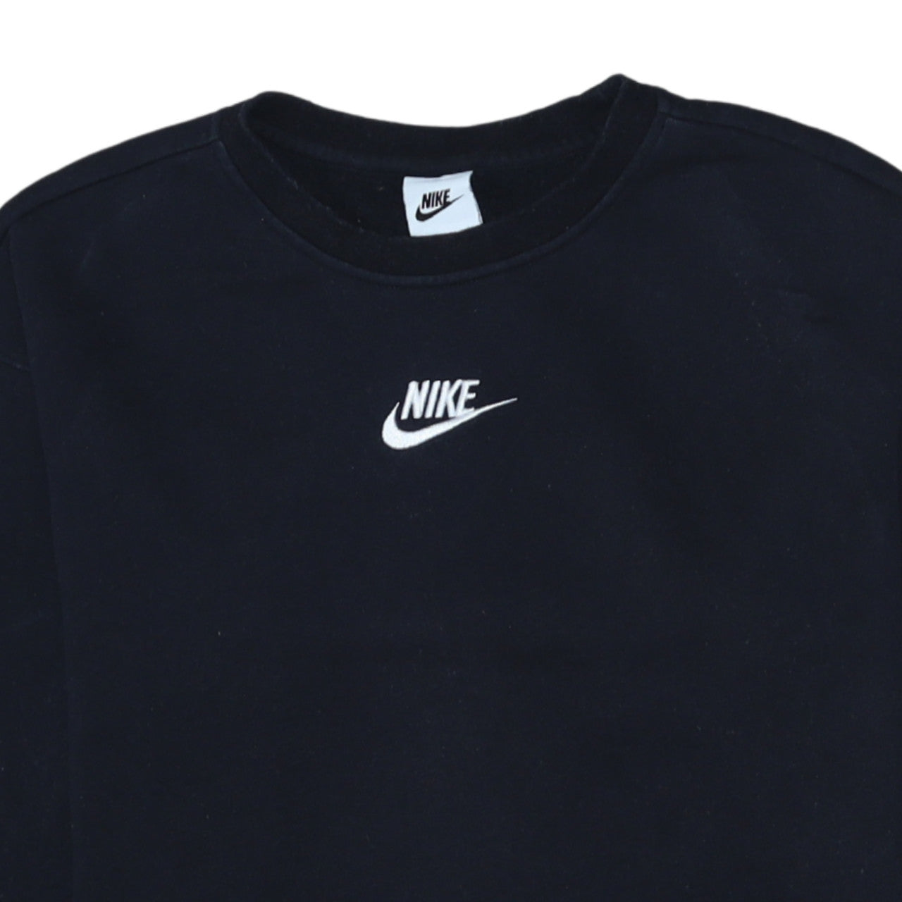 Nike Boys Black Crew Neck Pullover Sweatshirt 146cm