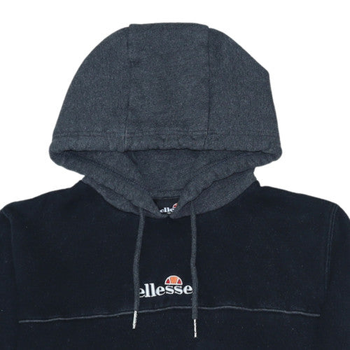 Additional view of Ellesse men’s black xs pullover hoodie with logo design