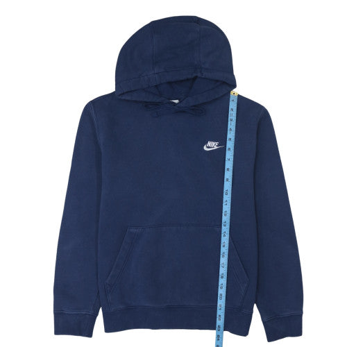 Nike Men's Blue Pullover Hoodie Small Fleece Regular Fit