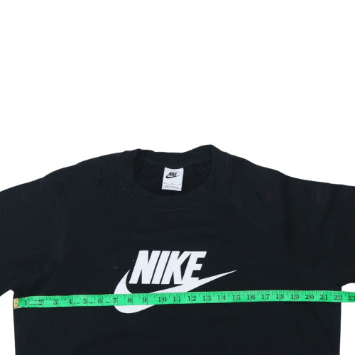 Nike Women's Black Medium Pullover Sweatshirt Crew Neck Logo